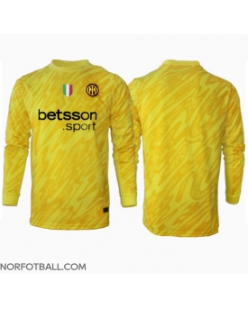 Billige Fotballdrakt Inter Milan Keeper Replika Bortedrakt 2024-25 Langermet